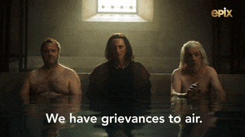 Complaining Help Us GIF by Britannia on EPIX